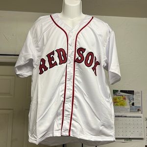 Boston Red Sox autograph, custom baseball style jersey